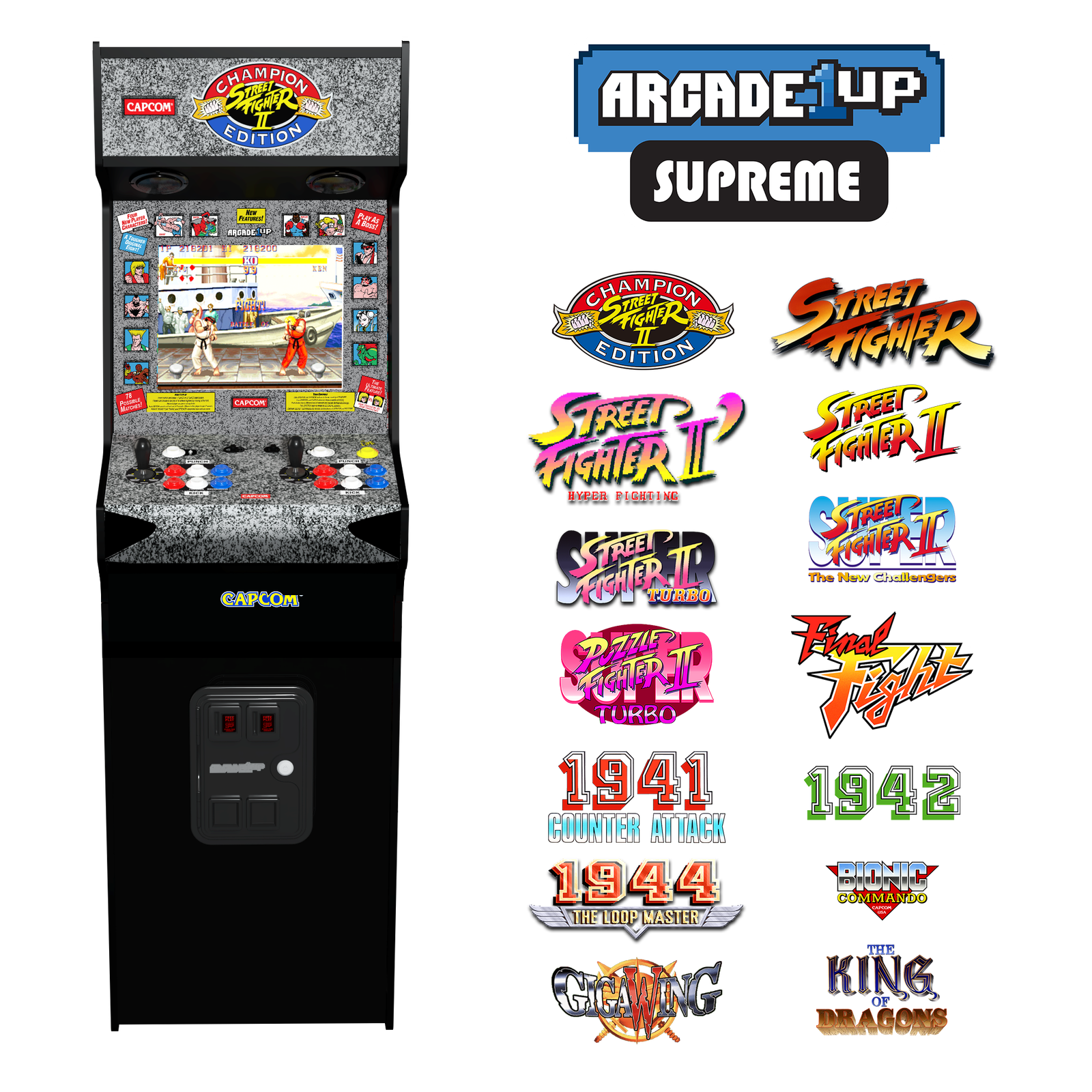 Arcade1Up Street Fighter II Supreme Series Arcade Machine — view 2
