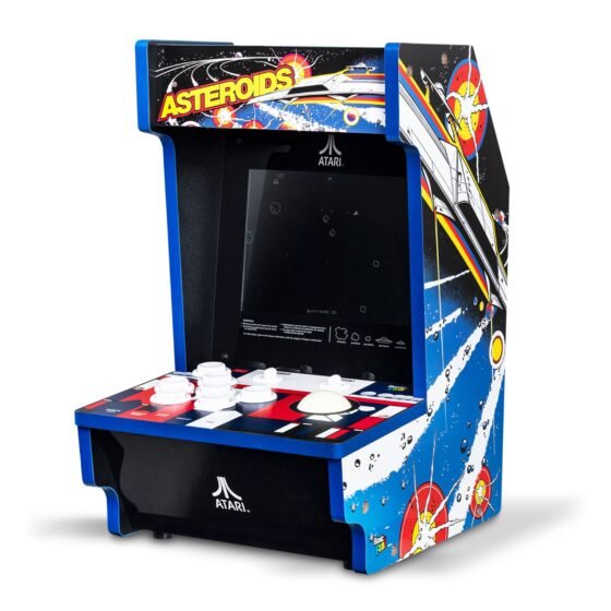 Arcade1Up Atari Asteroids Counter Series Arcade Game with 8 Inch Screen