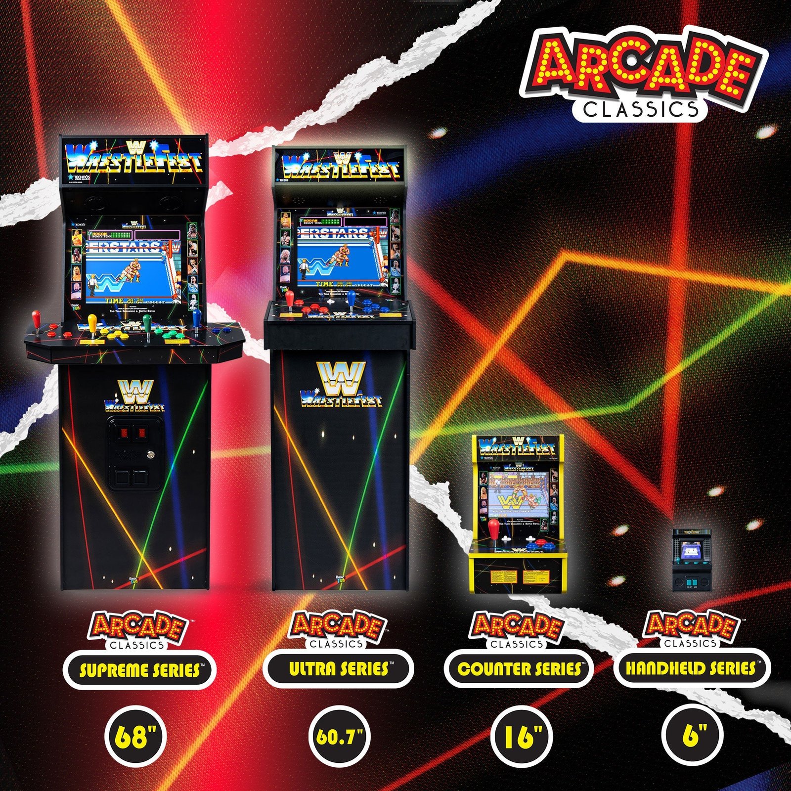 Arcade1Up WWE Wrestlefest Ultra Series Arcade Machine — view 11