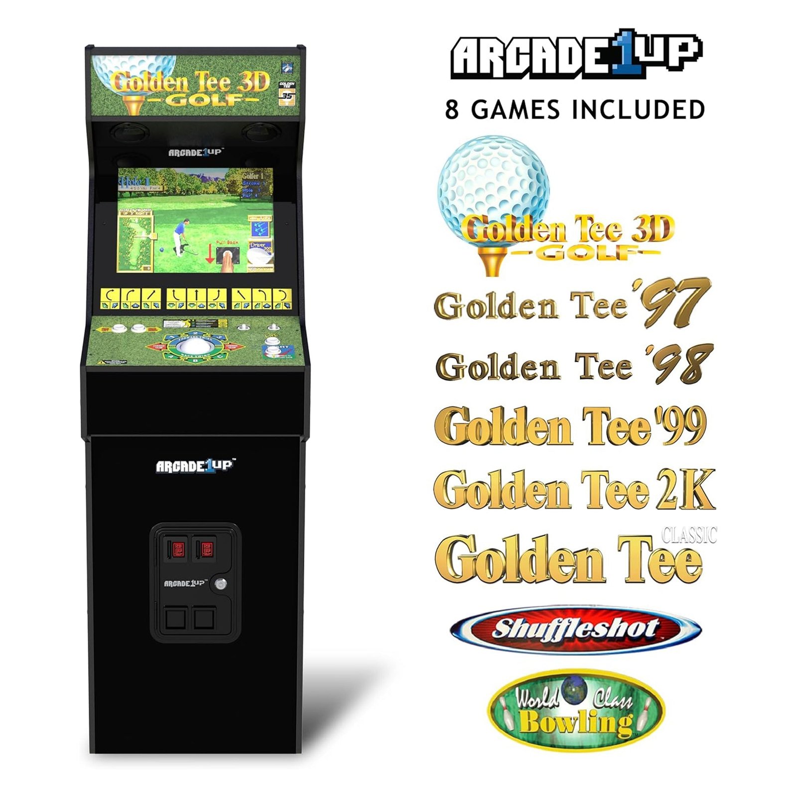 Arcade1Up Golden Tee 3D Deluxe Arcade Machine — view 2