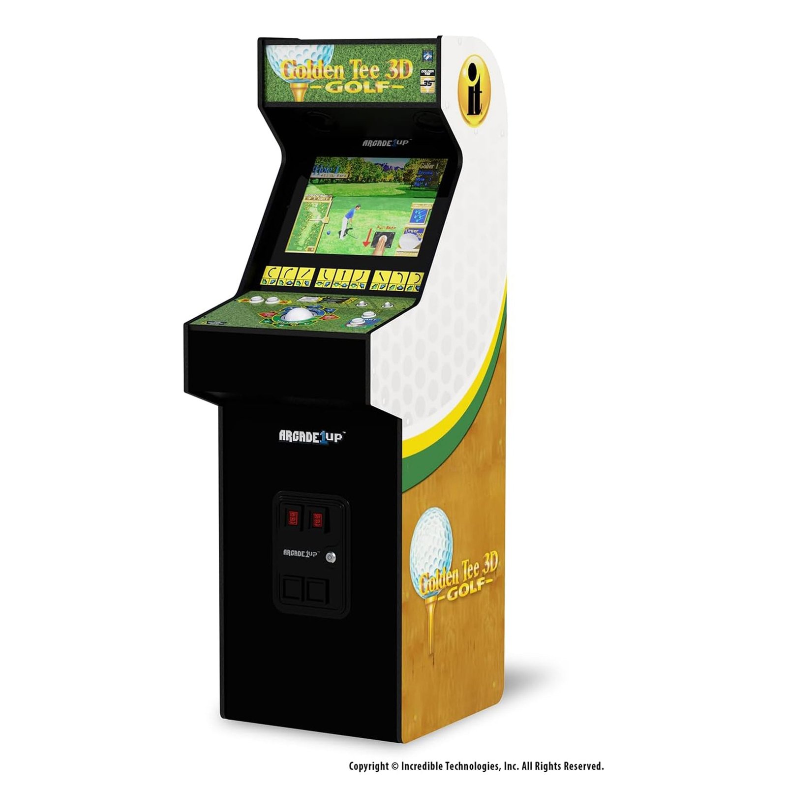 Arcade1Up Golden Tee 3D Deluxe Arcade Machine — view 8