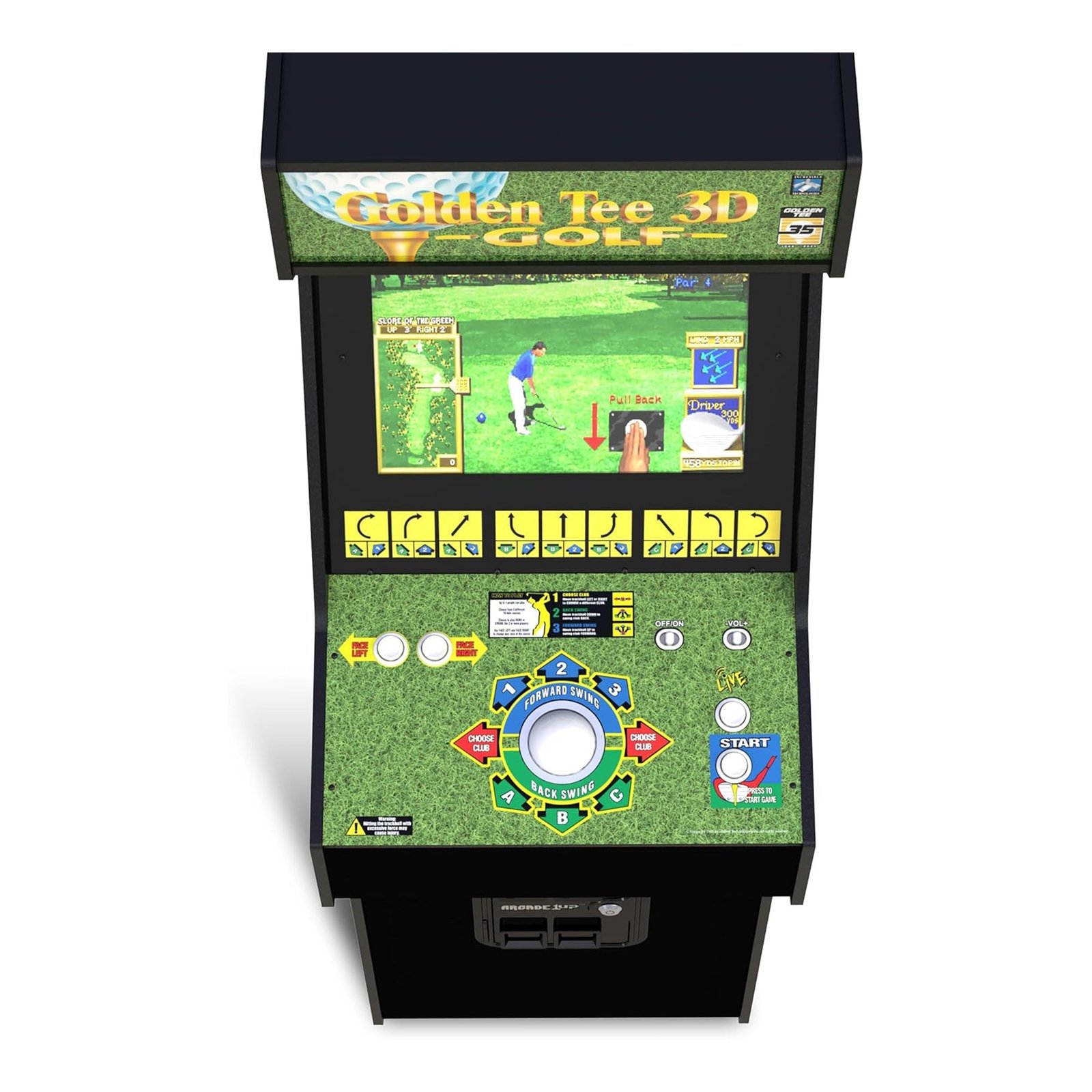 Arcade1Up Golden Tee 3D Deluxe Arcade Machine — view 5