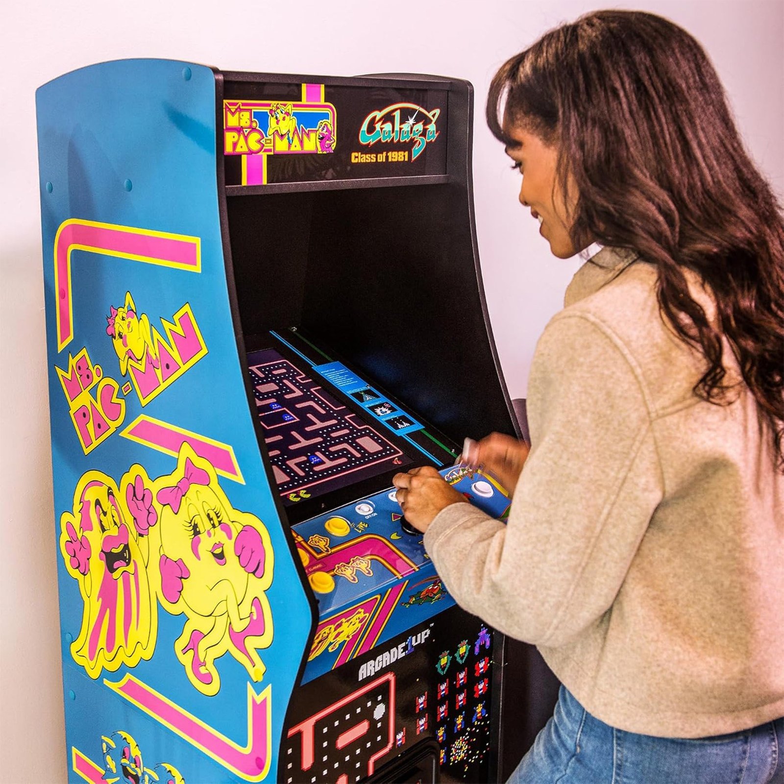 Arcade1Up Ms. Pac Man™ & Galaga Class of '81 Deluxe Arcade — view 4