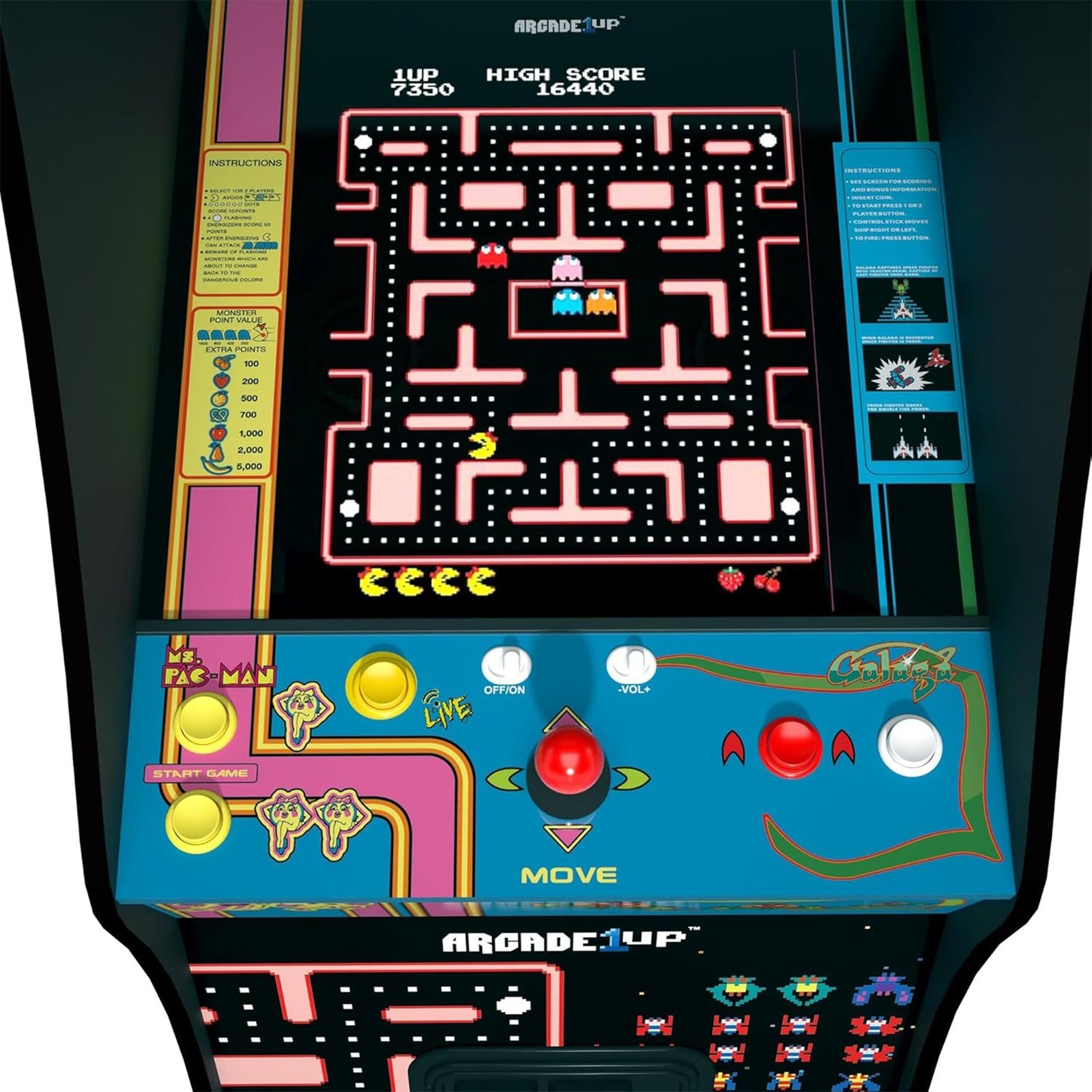 Arcade1Up Ms. Pac Man™ & Galaga Class of '81 Deluxe Arcade — view 7