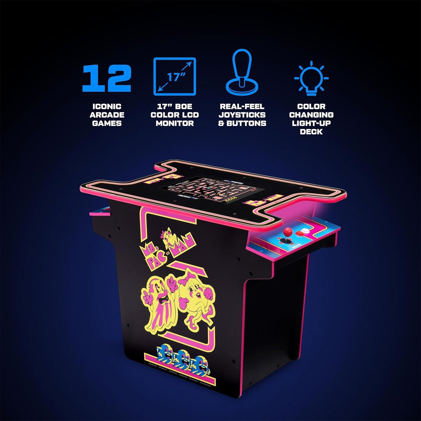 Arcade1Up Ms. Pac-Man™ Arcade Cocktail Table — view 5