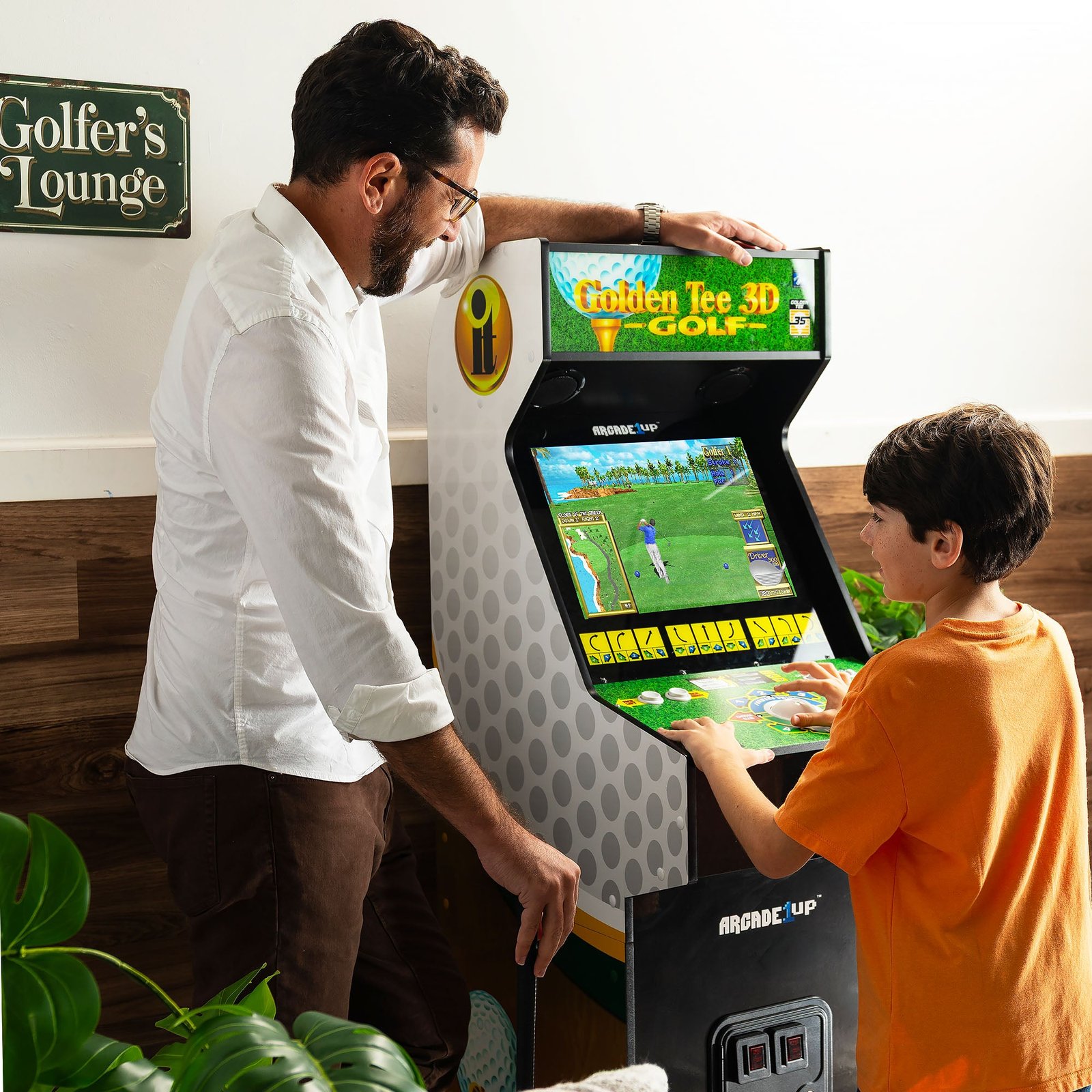 Arcade1Up Golden Tee 3D Deluxe Arcade Machine — view 3